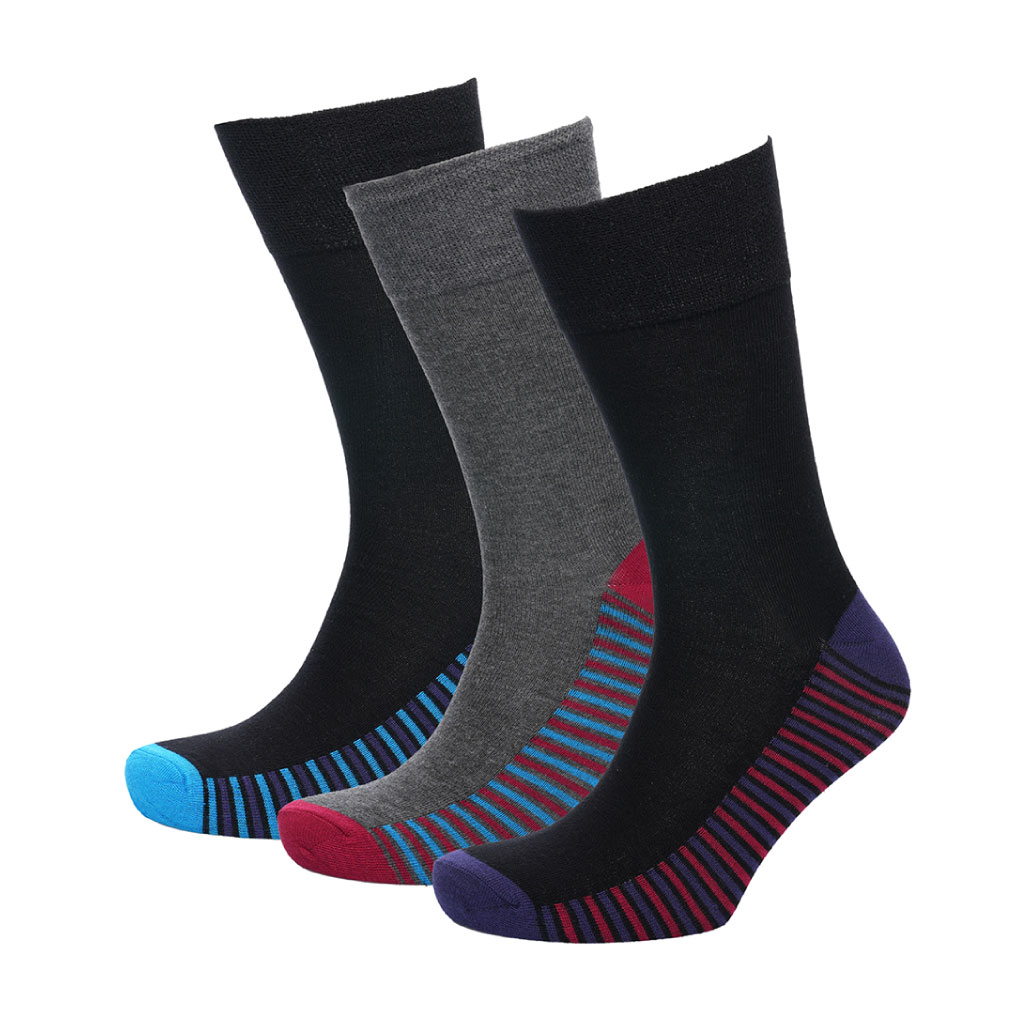 Mens Bamboo Non Elastic Socks (Pack of 4)