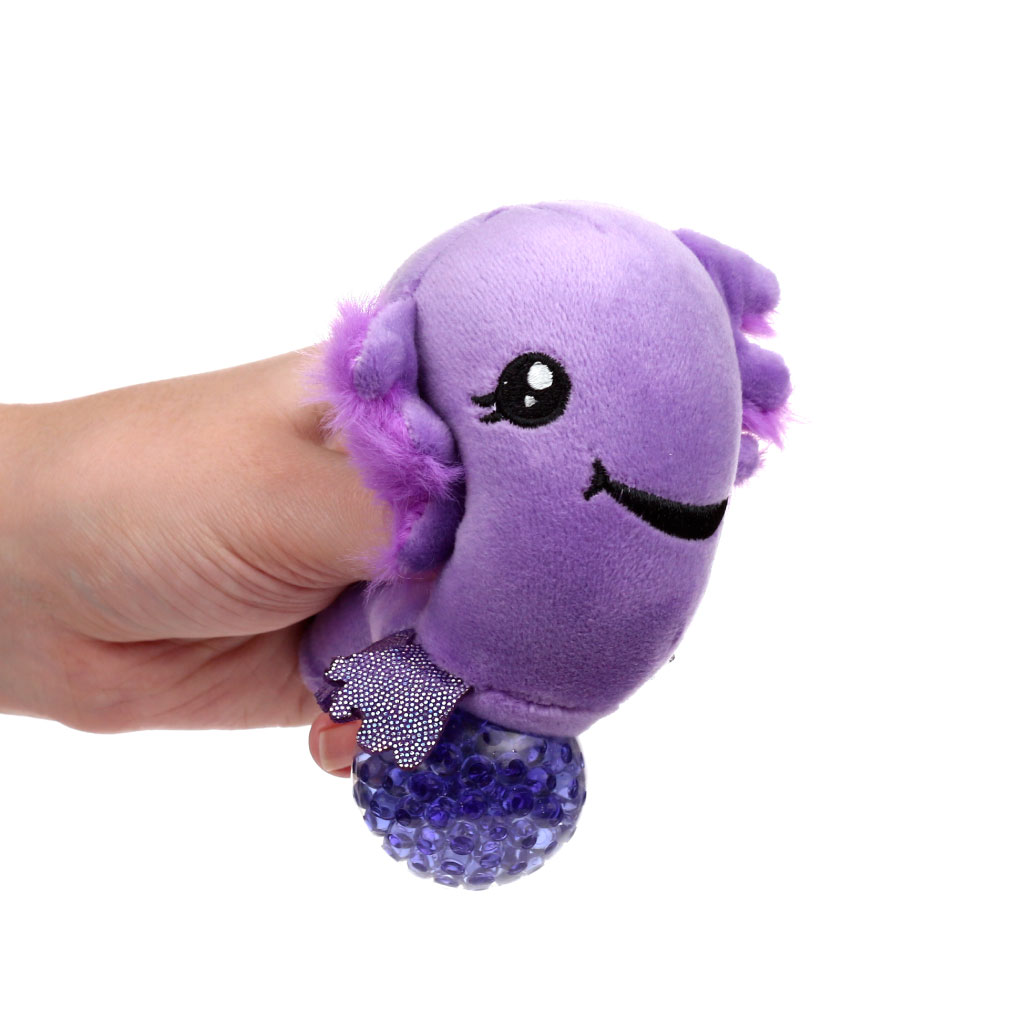 Queasy Squeezies Axolotl Salamander Plush Squeezy Toy (Pack of 12)