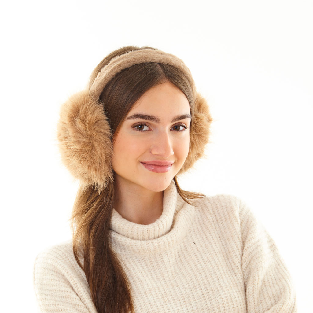 Premium Faux Fur Ear Muffs (Pack of 12)