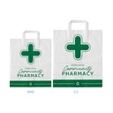 Pharmacy paper carrier bags - large