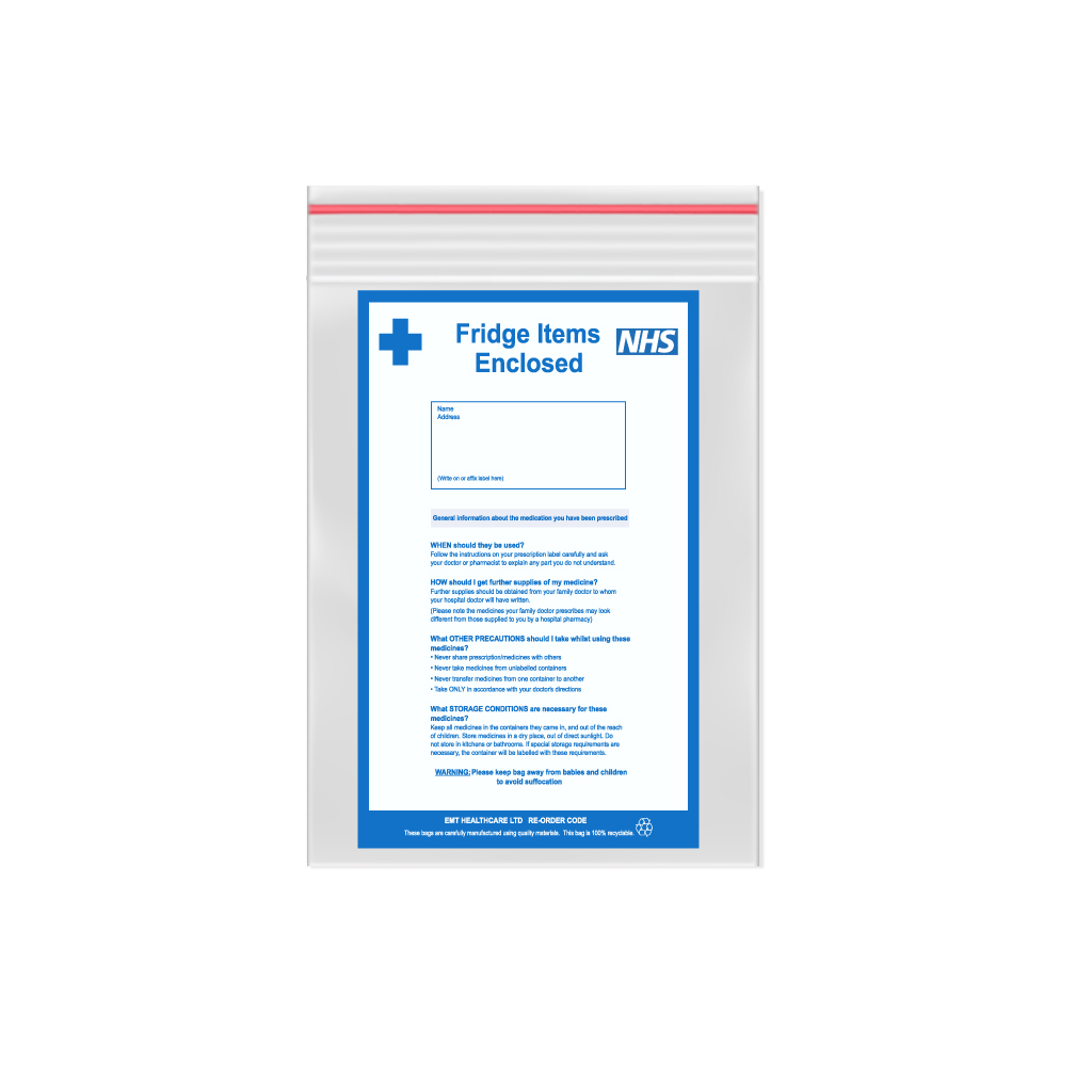 Polygrip Self Seal Fridge Bags 150x225mm+75mm