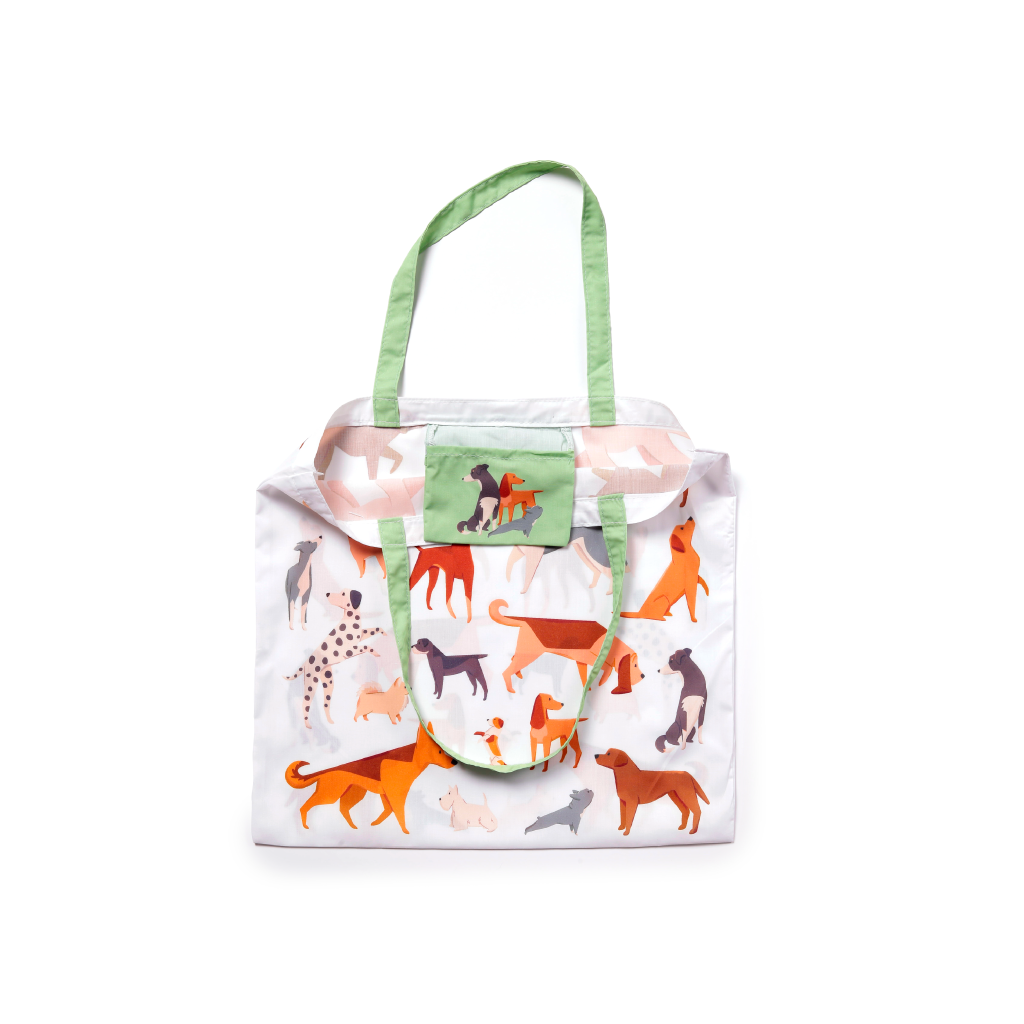 Barks Dog Design Reusable Shopping Bag 