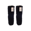 Teddy Slipper Socks Grey/Pink Assorted Sizes 