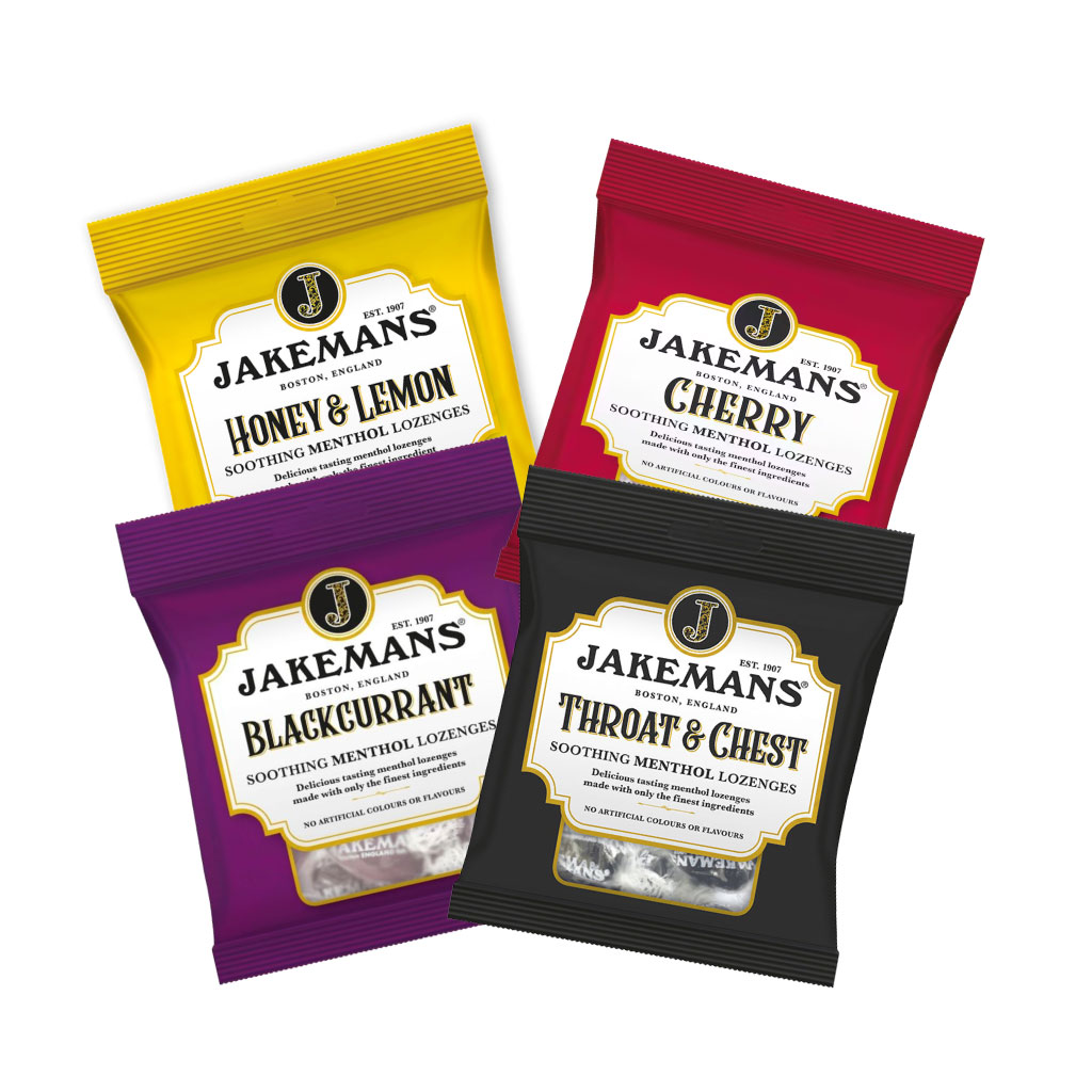 Jakemans Menthol Lozenges Throat & Chest - Honey and Lemon flavour 
