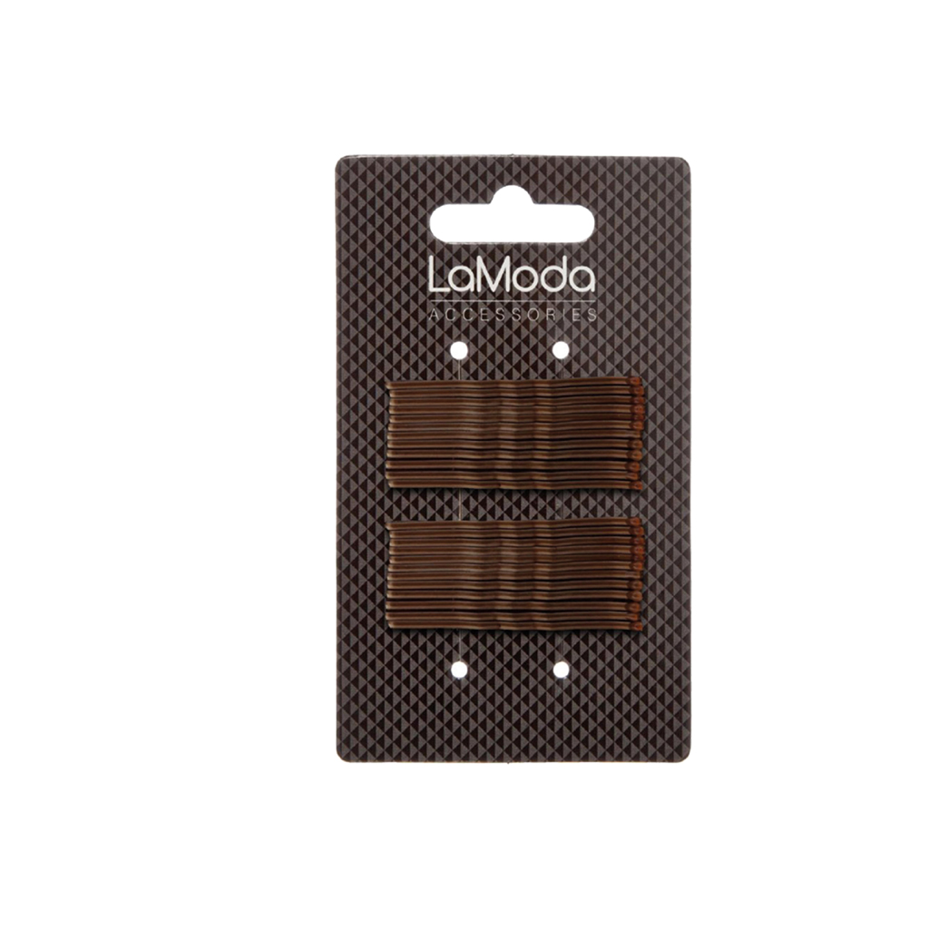 [LM5300BR] LaModa Hairgrips Medium Brown