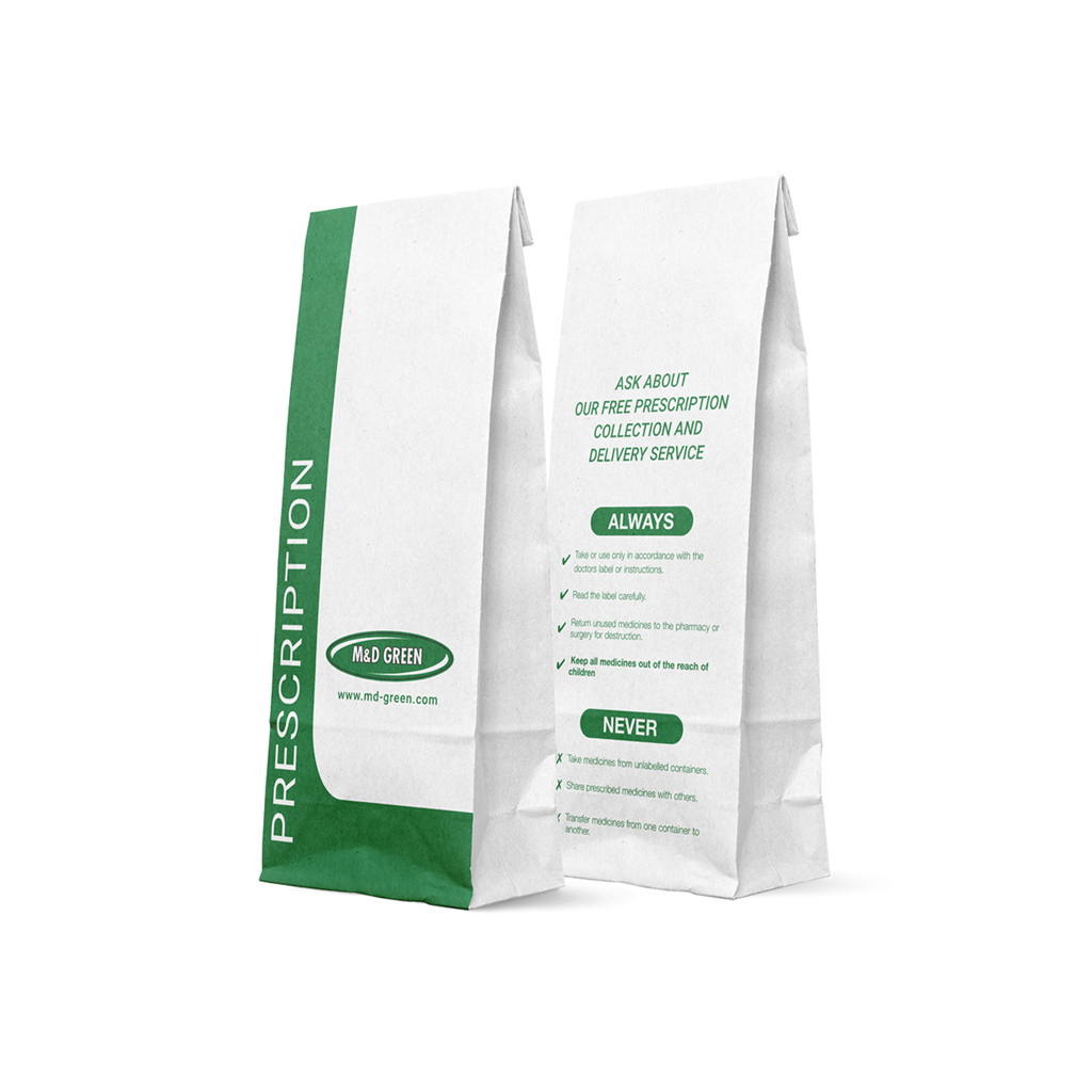 P2 MD Green Prescription Bags