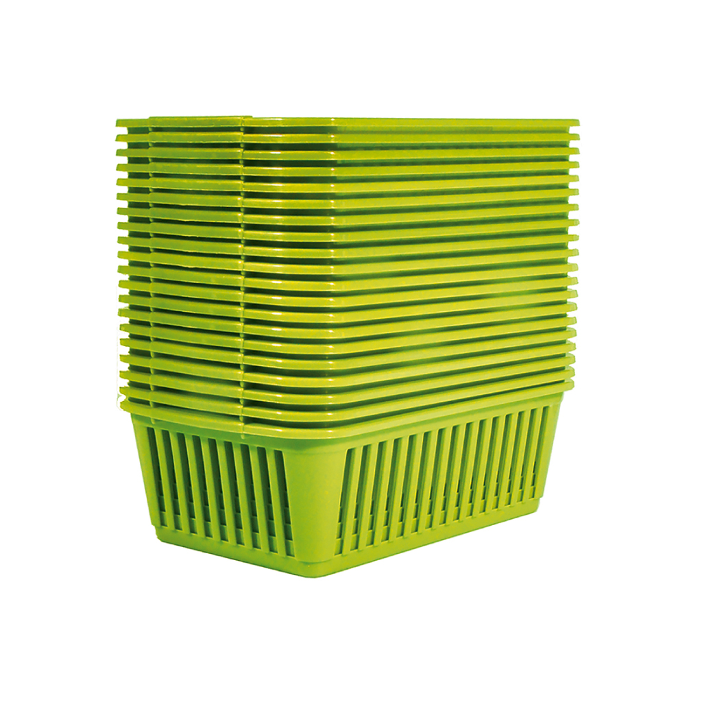 [S03M093] Medium Baskets Lime Green