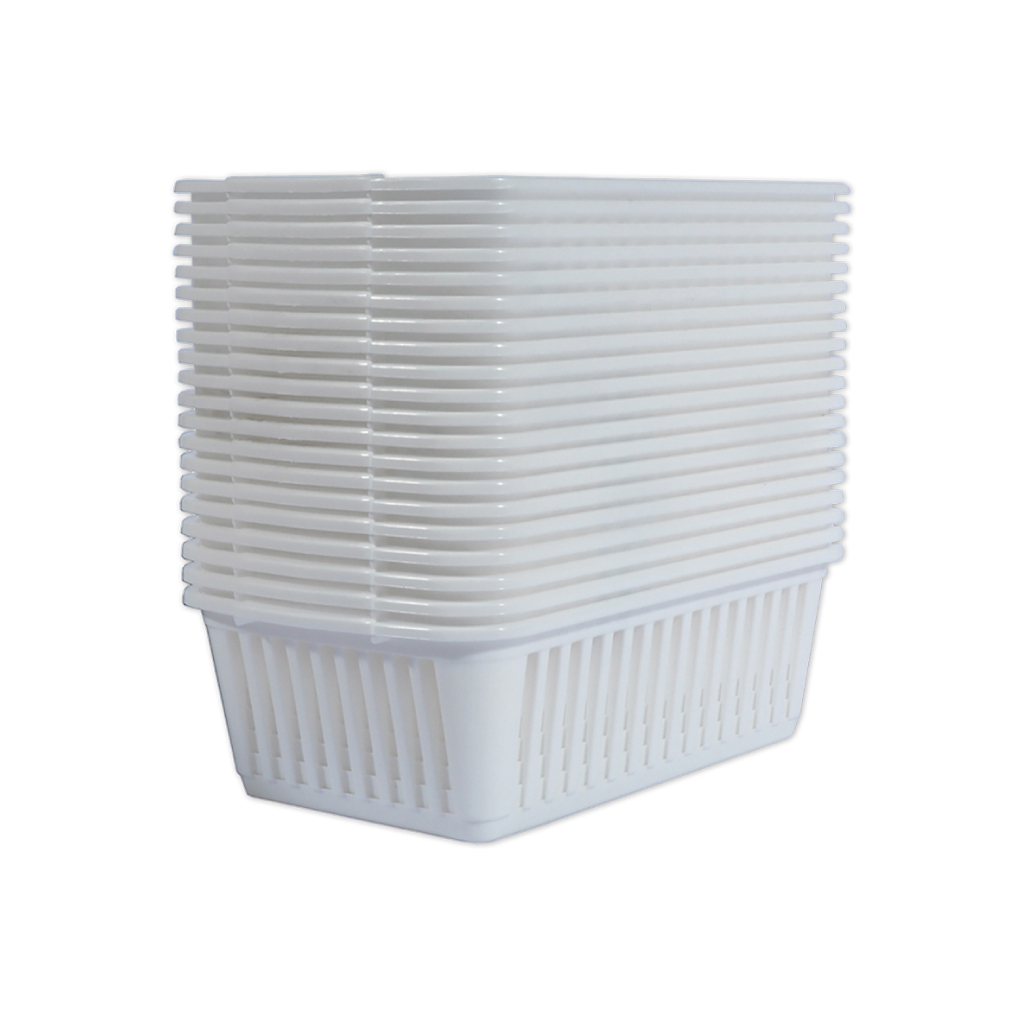 [S03M094] Medium Baskets White