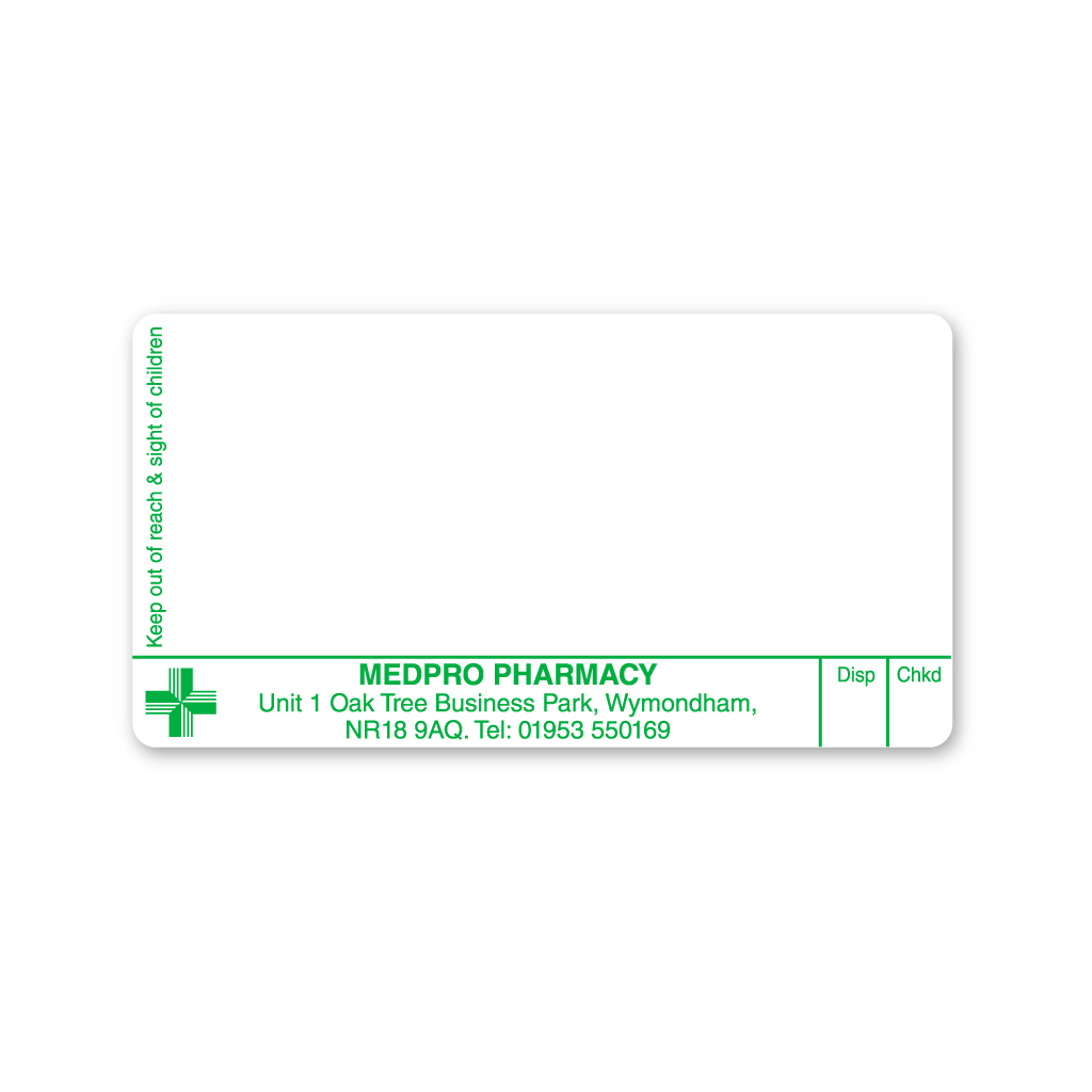 [BREMT2248] Medpro Pharmacy Labels