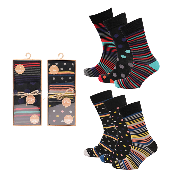 Mens Design Socks In Gift Box