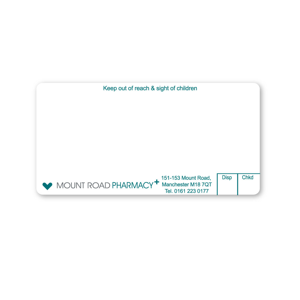 [AZEMT3297] Ascent Group   Mount Pharmacy Labels 