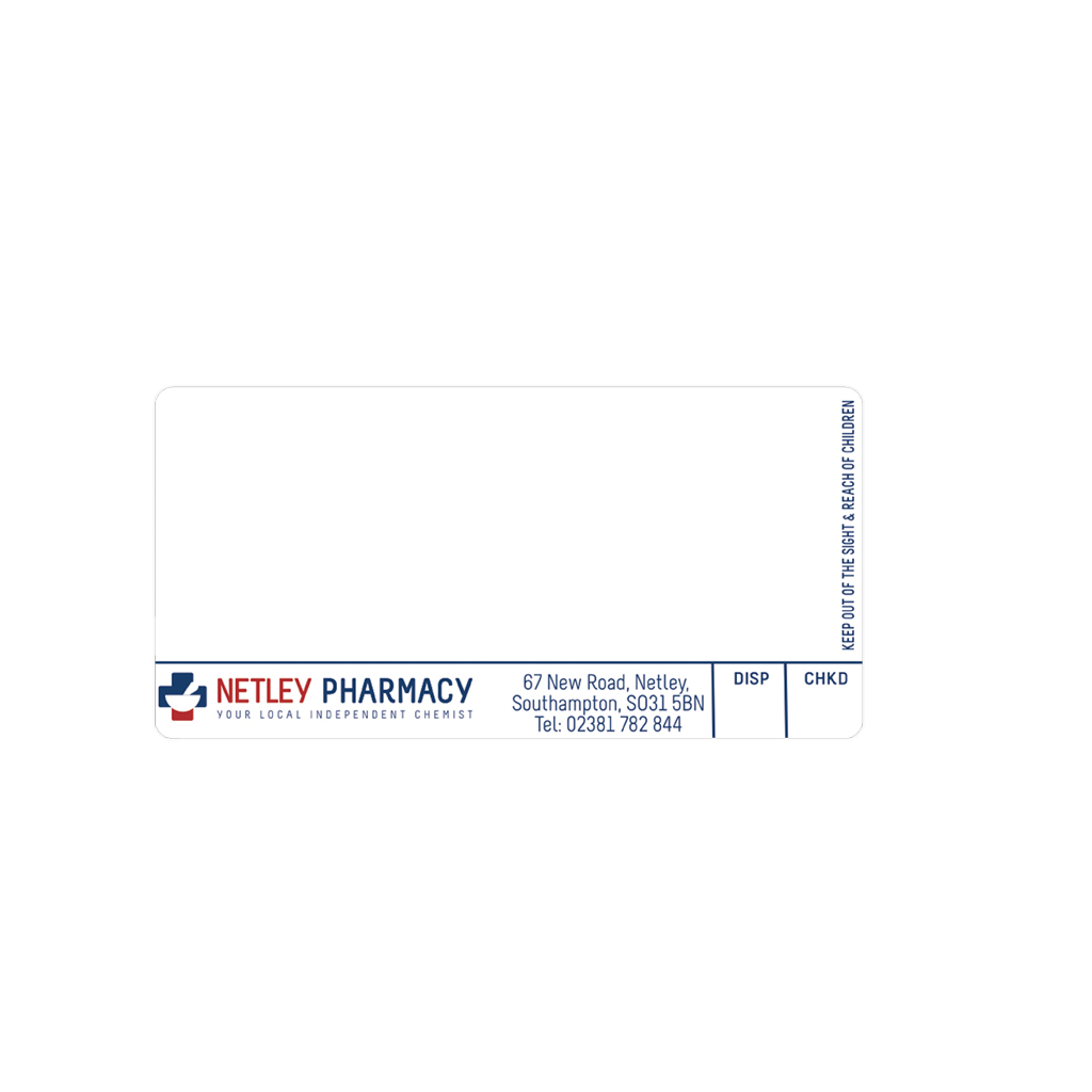 [EMT1703] Netley Pharmacy Disp Labels