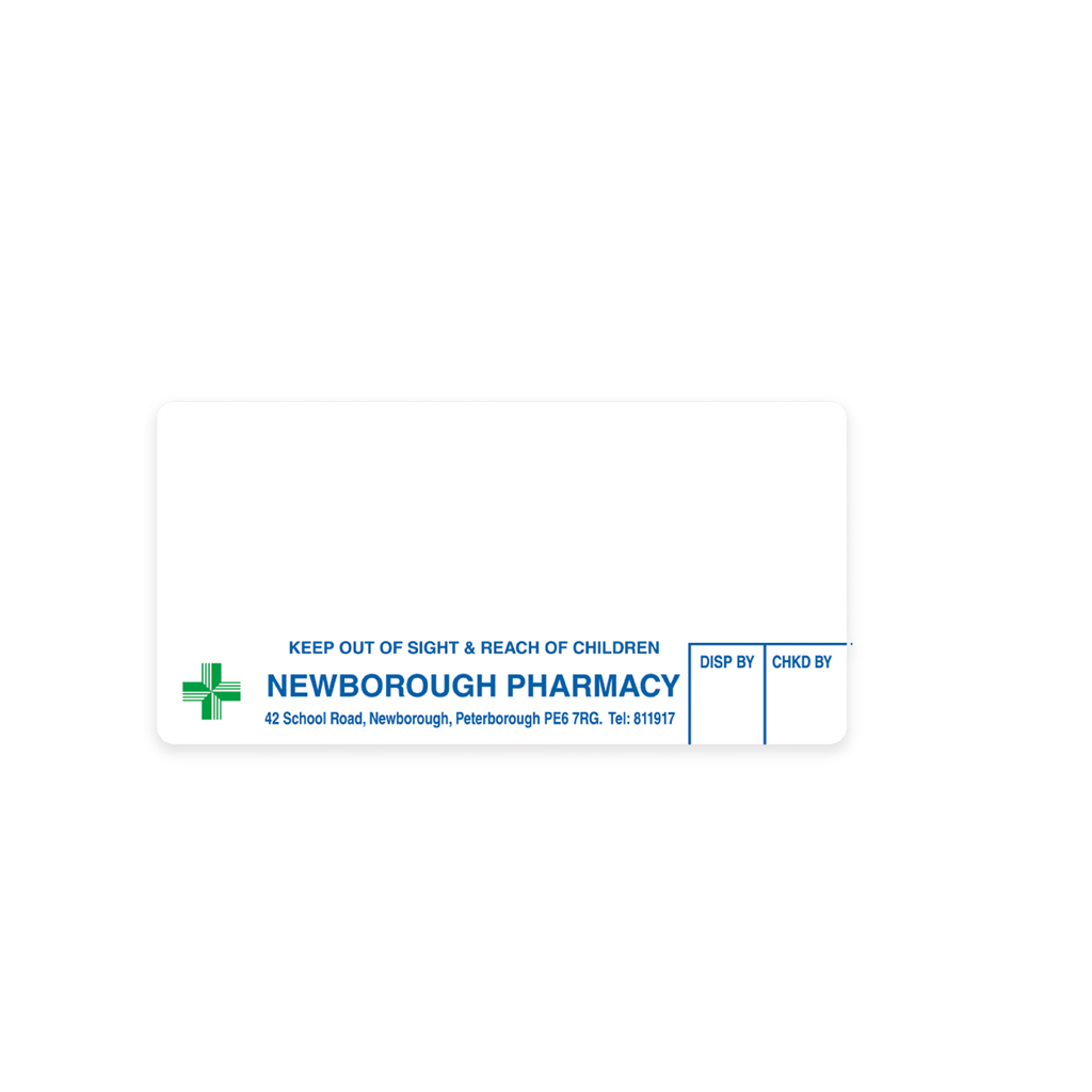 [EMT1726] Newborough Pharmacy Peterborough Labels