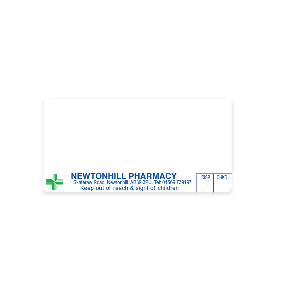 [EMT305B] Newtownhill Pharmacy Dispensing Labels
