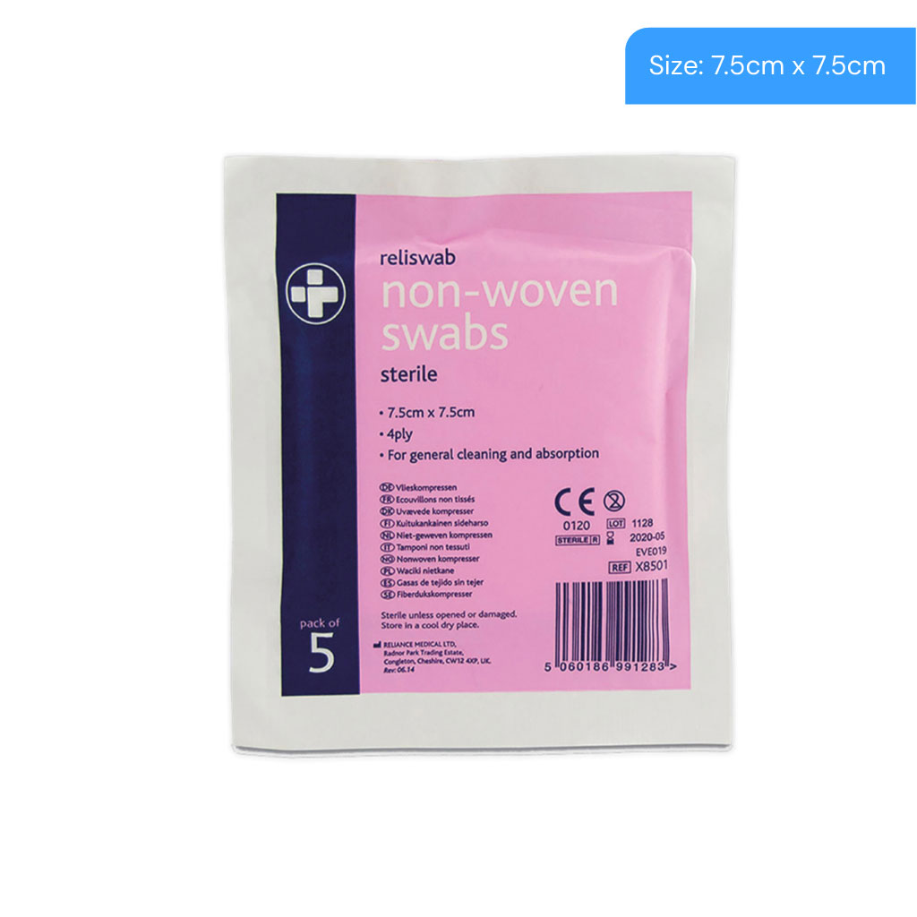 Non Woven Non-Sterile Swabs - Pack Of 5