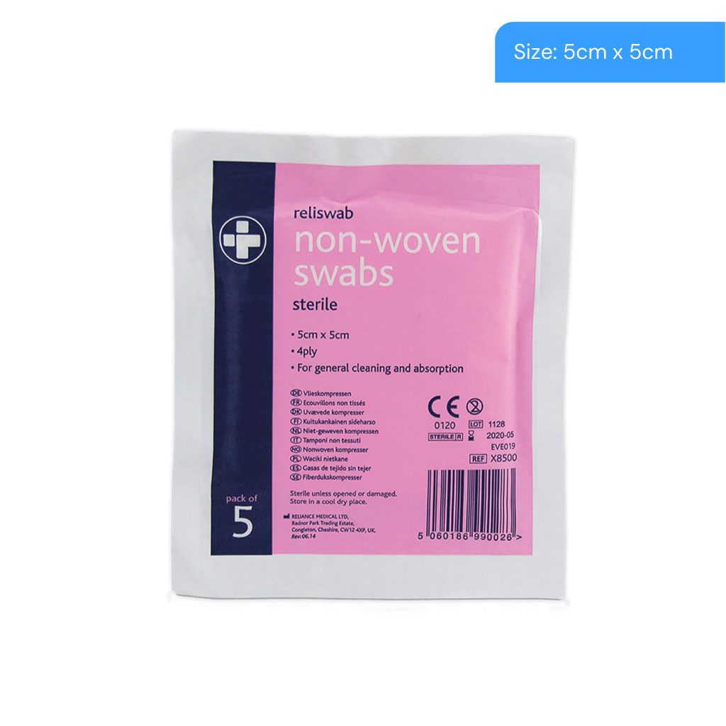 Non Woven Sterile Swabs - Pack Of 5