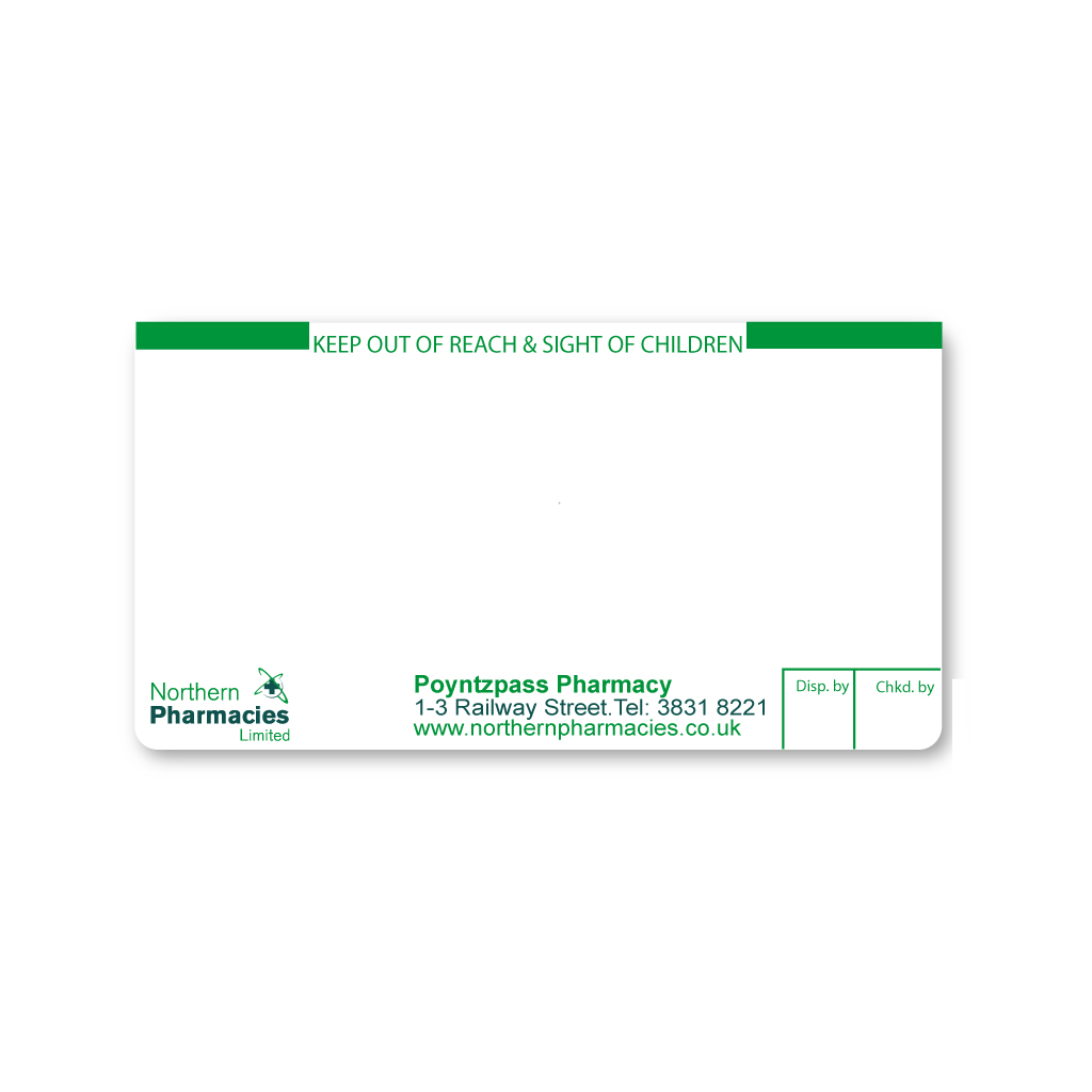 [EMT1590] Northern Pharmacy Labels Pontzpass 