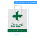 Pharmacy paper carrier bags - extra large