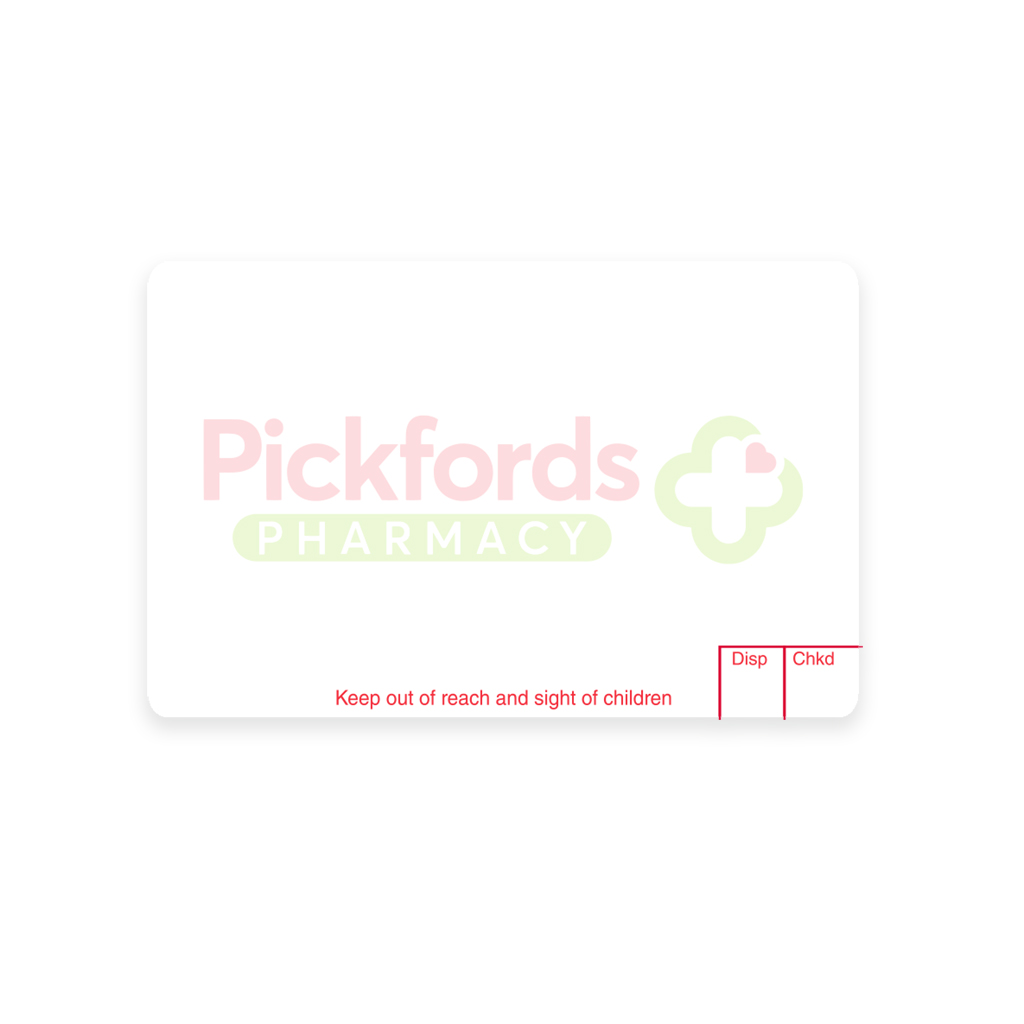 Pickfords Dispensing Labels 70X45