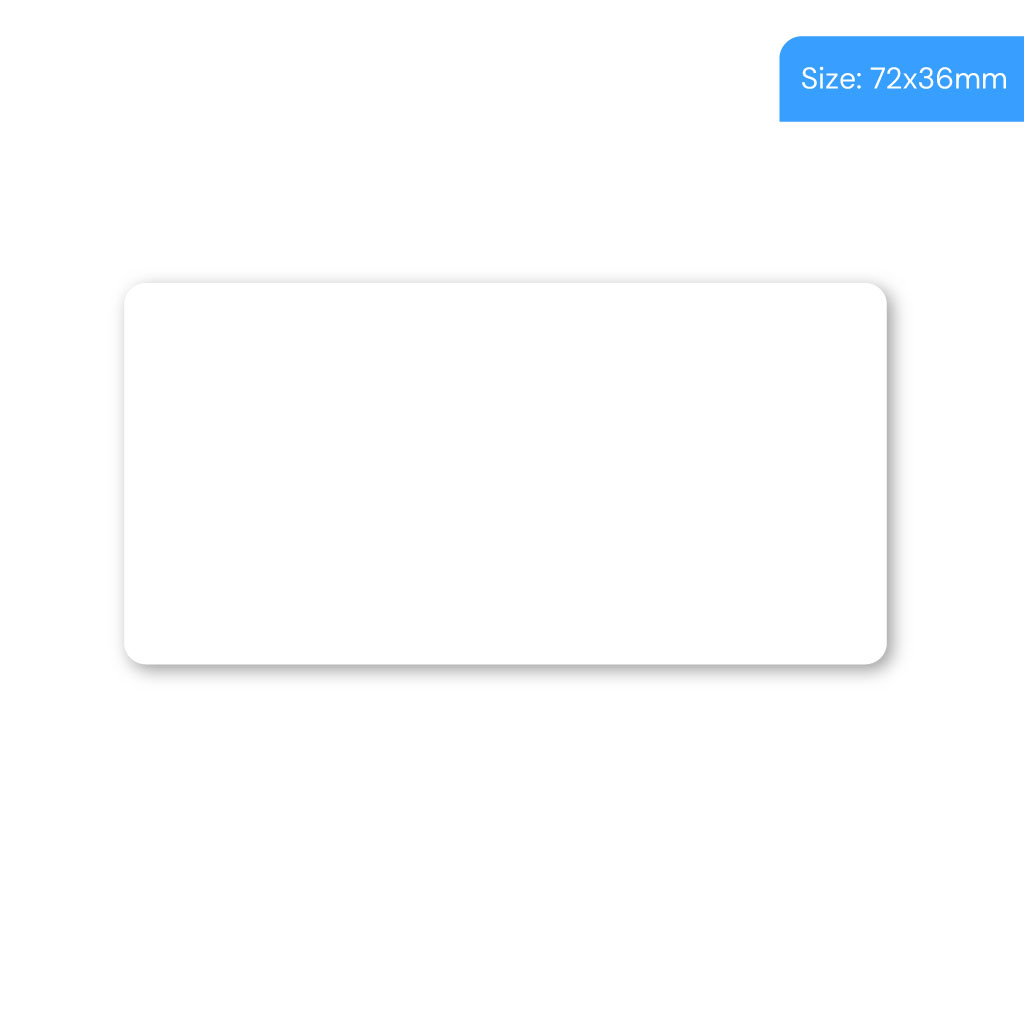 Plain Zebra Labels Extra Sticky