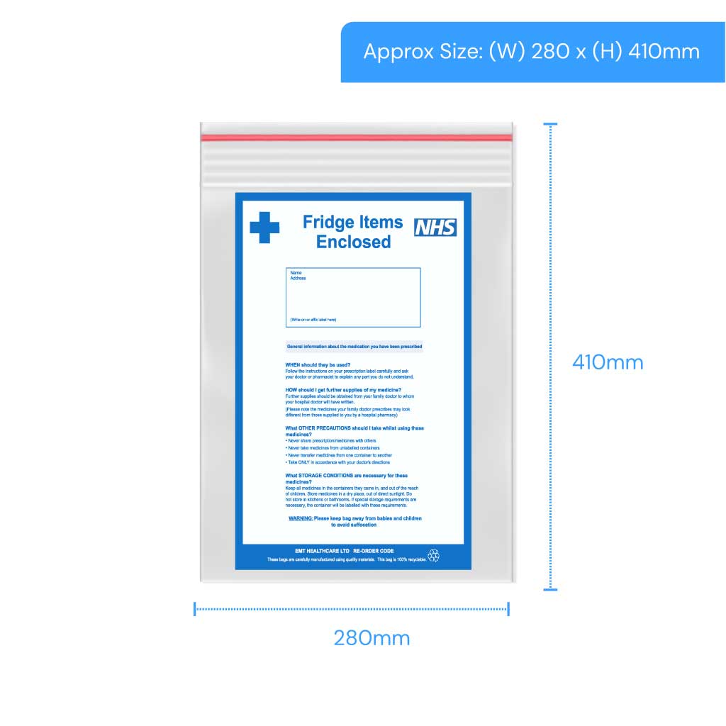 [GLC416] Polygrip Self Seal Fridge Bags - 280 x 410mm (Pack of 1000)
