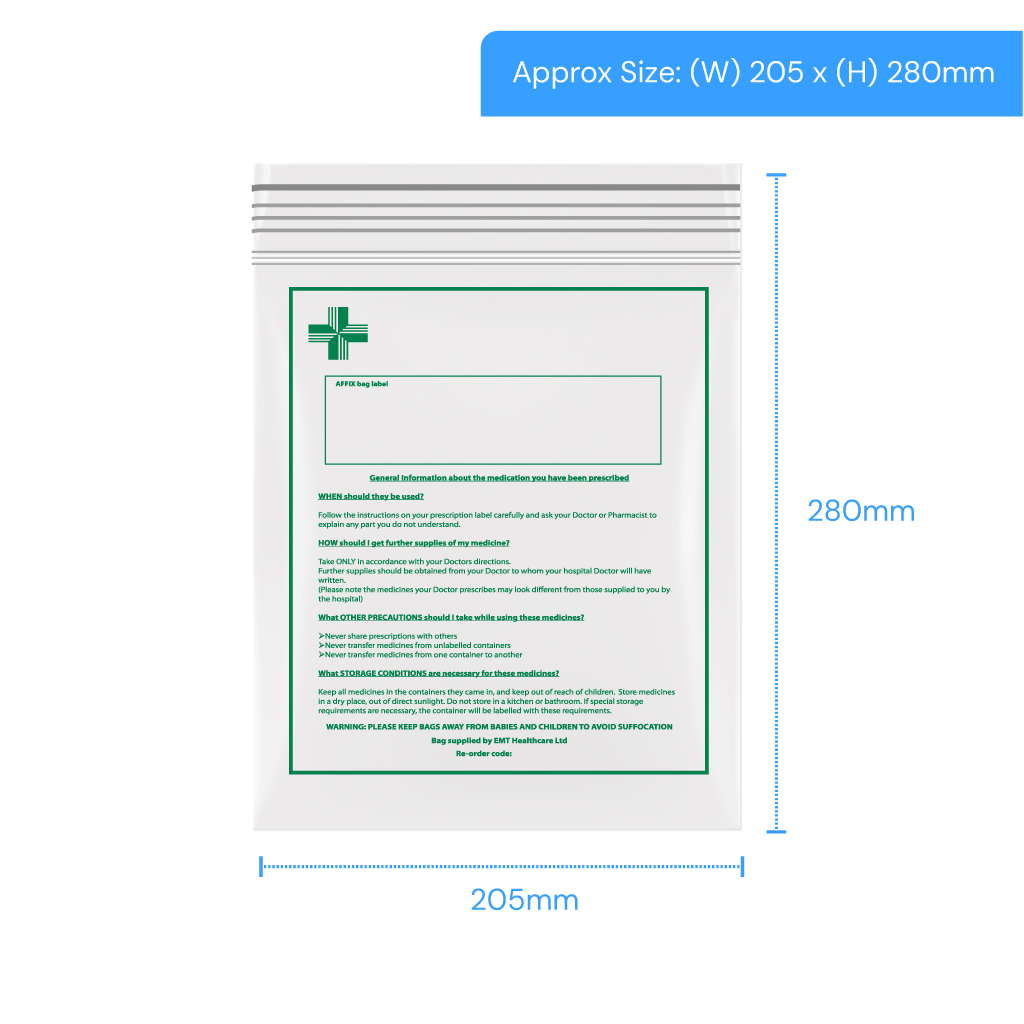 Polygrip Self Seal Bags 205x280mm