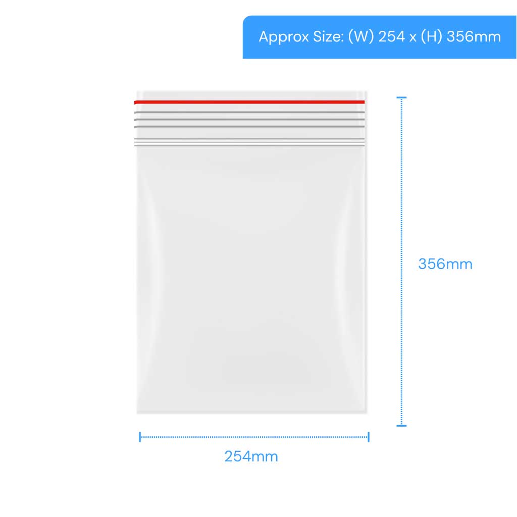 [LGRP160] Polygrip Self Seal Bags 255x356mm