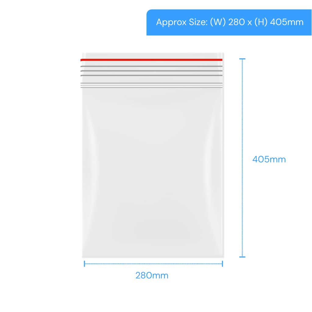 [LGRP170] Polygrip Self Seal Bags - 280x405mm (Pack of 1000)