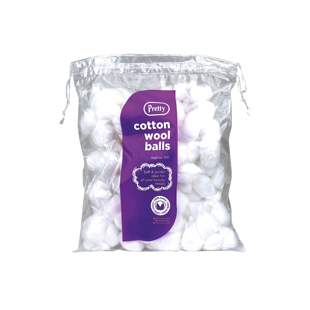 Pretty Cotton Wool Balls White