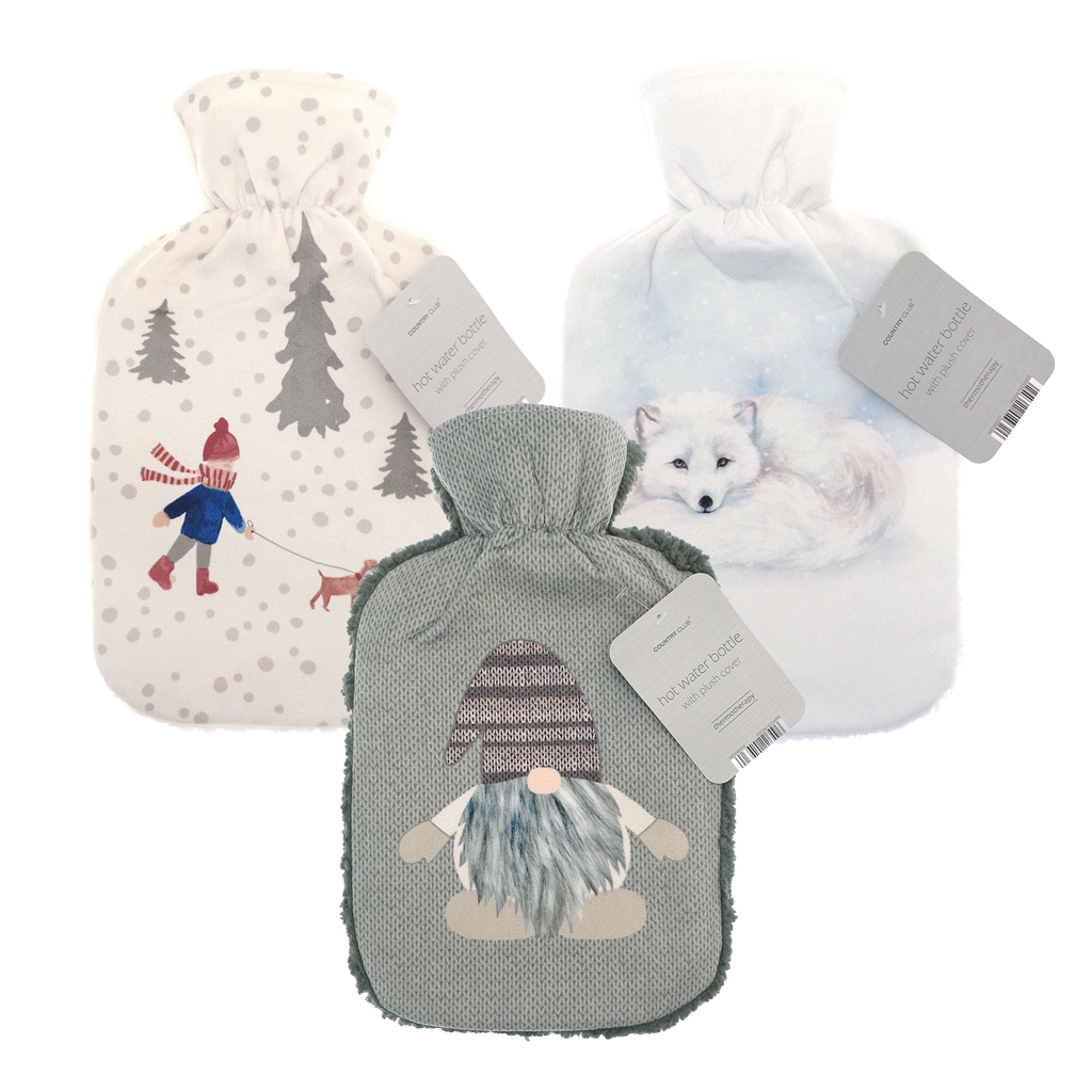 Printed Hot Water Bottle Assorted Design