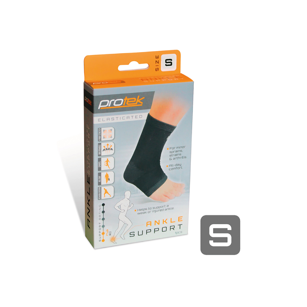 [P20106] Protek Elasticated Ankle Support Size Small