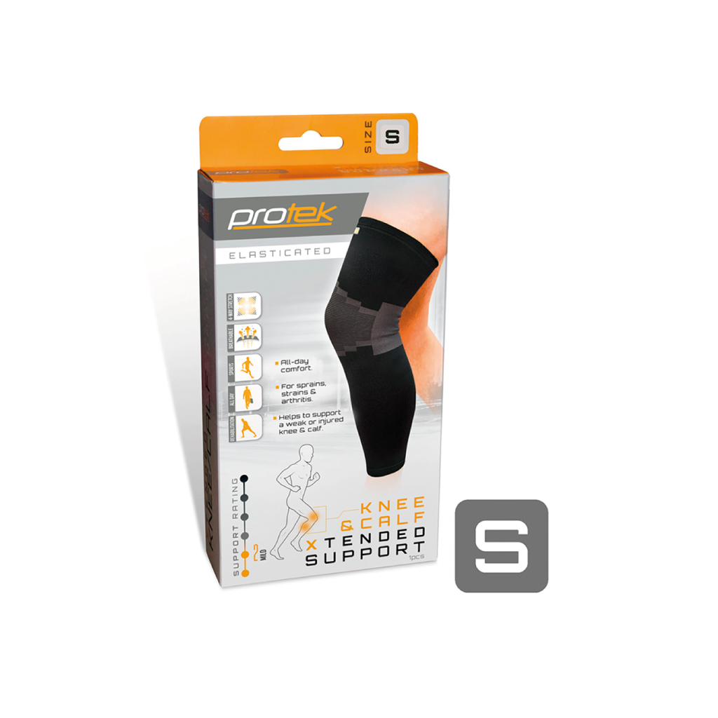 Protek Elasticated Knee/Calf Support (S)