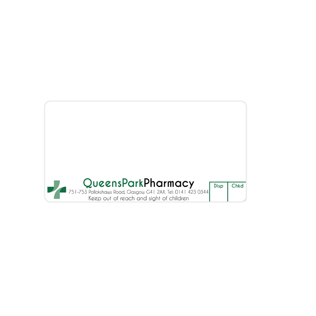 Queens Park Pharmacy Labels