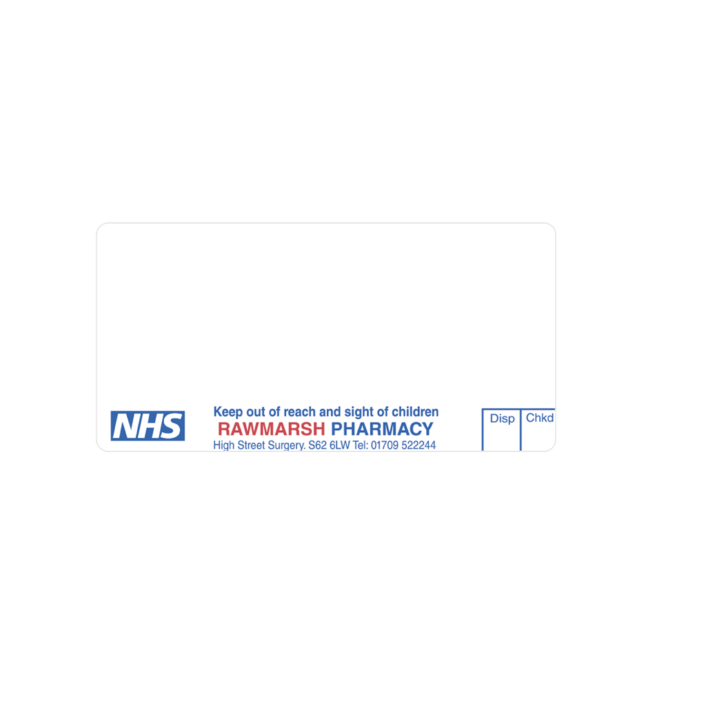 [EMT1219] Rawmarsh Pharmacy Dispensing Labels