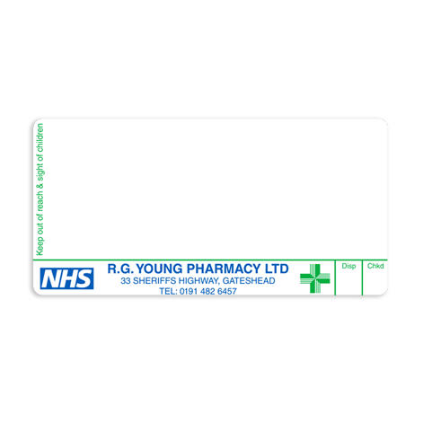 [AZEMT3713] RG Young Pharmacy Labels
