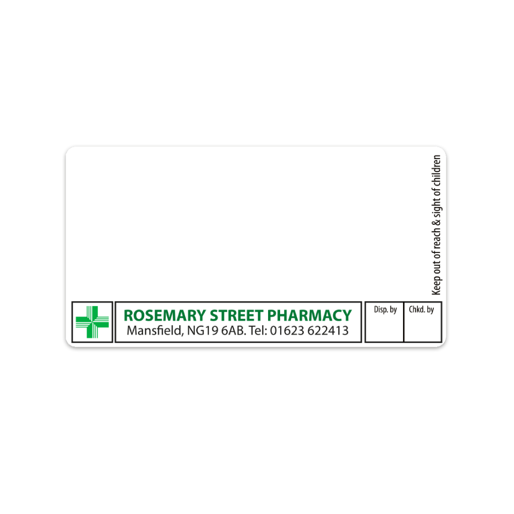 [BREMT3556] Rosemary Street Pharmacy Labels