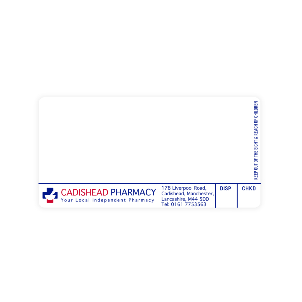 [AZEMT3266] Roshban Cadishead Pharmacy Labels