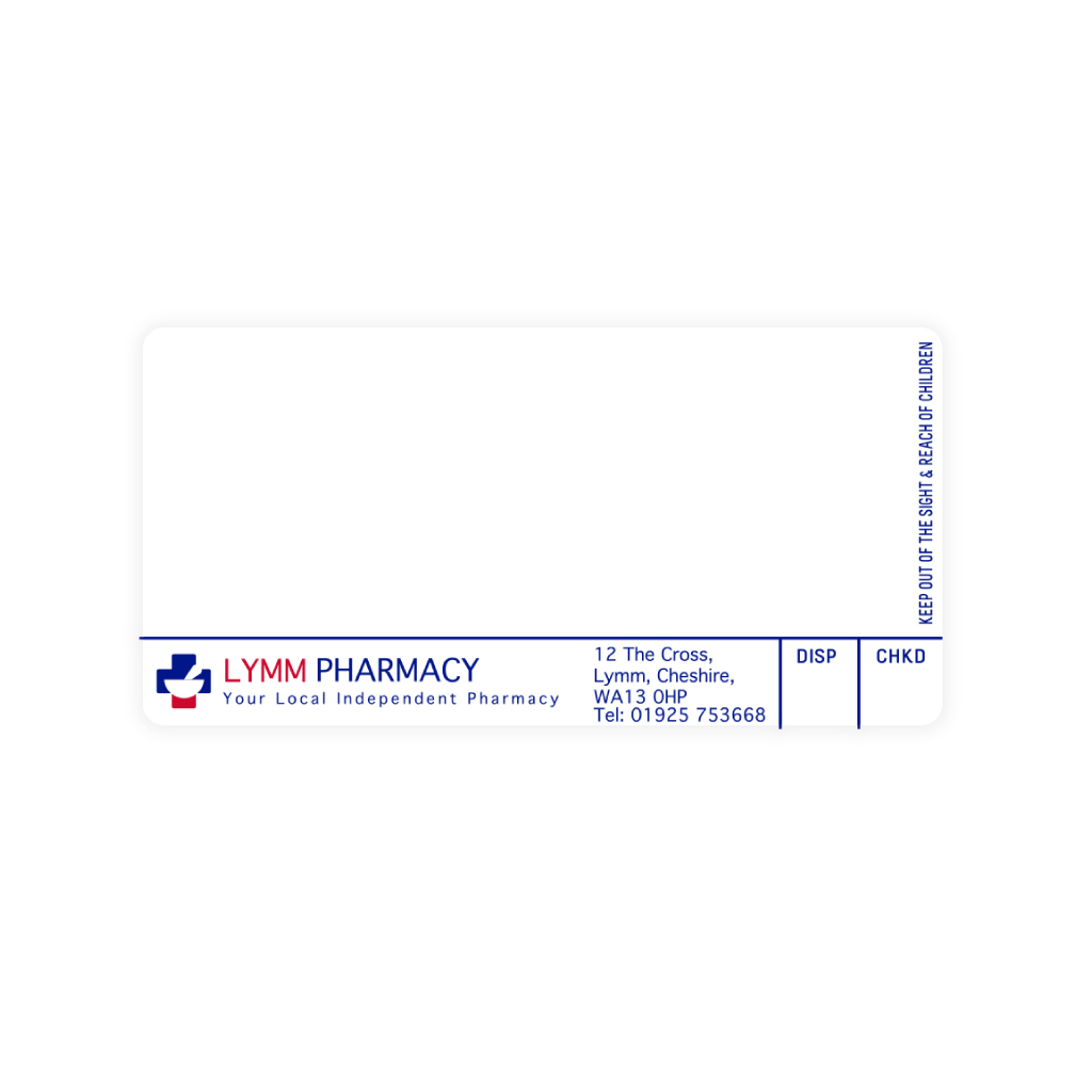 [AZEMT3269] Roshban Lymm Pharmacy Labels
