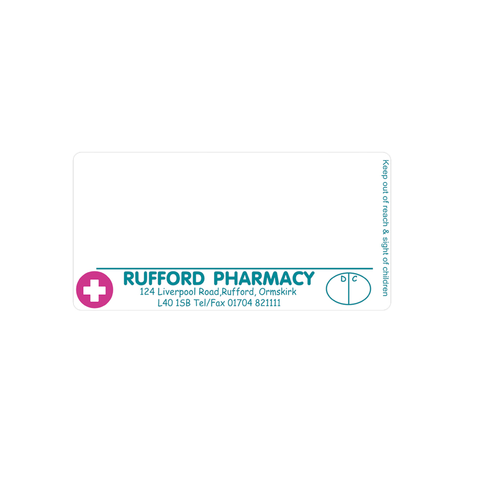 [EMT1539] Rufford Pharmacy Dispensing Labels