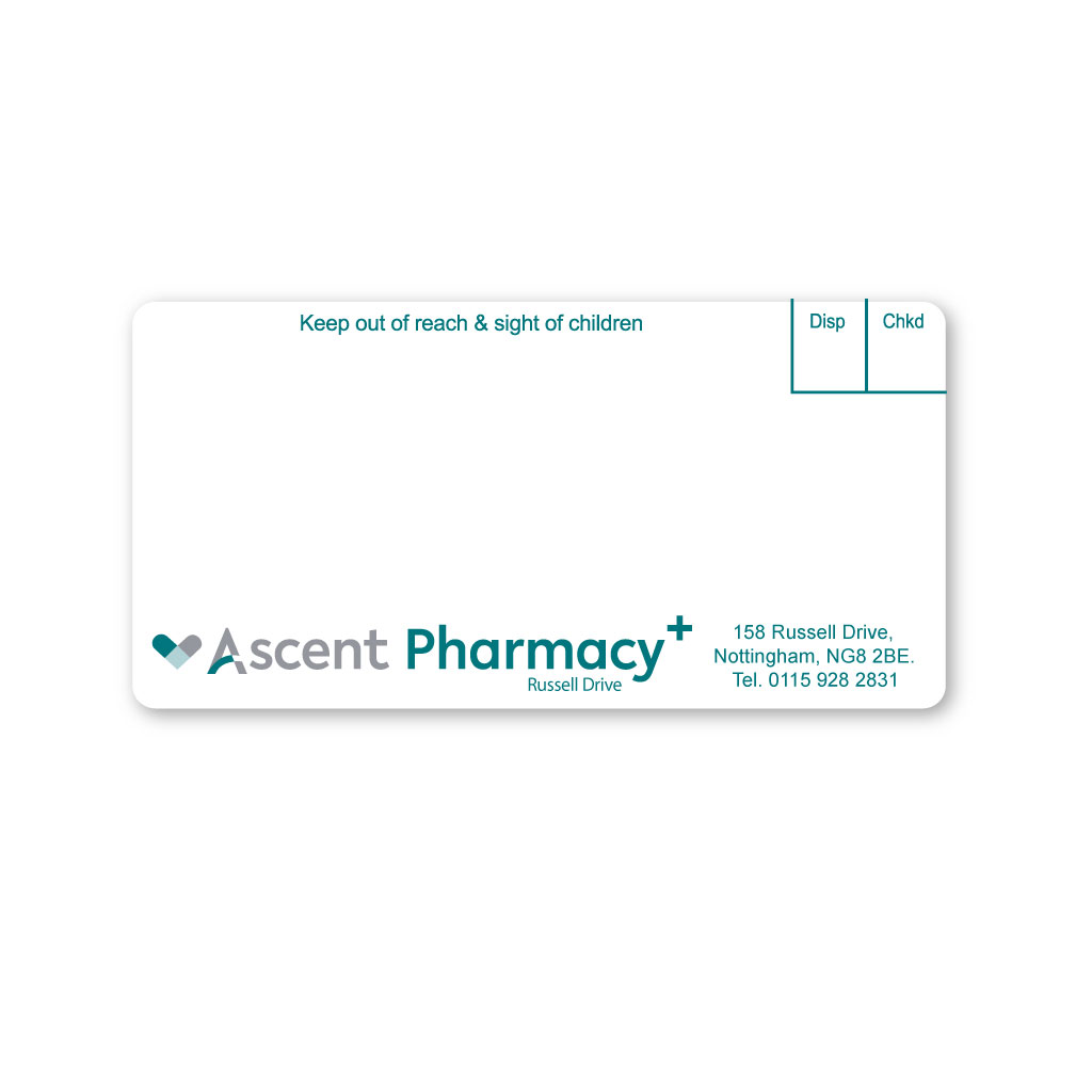 [AZEMT2766] Ascent Group   Russell Drive Pharmacy Labels
