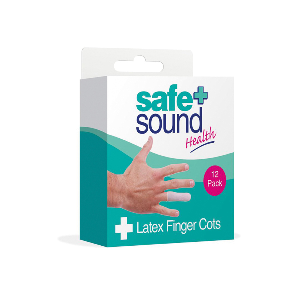 Safe & Sound Latex Finger Cots 