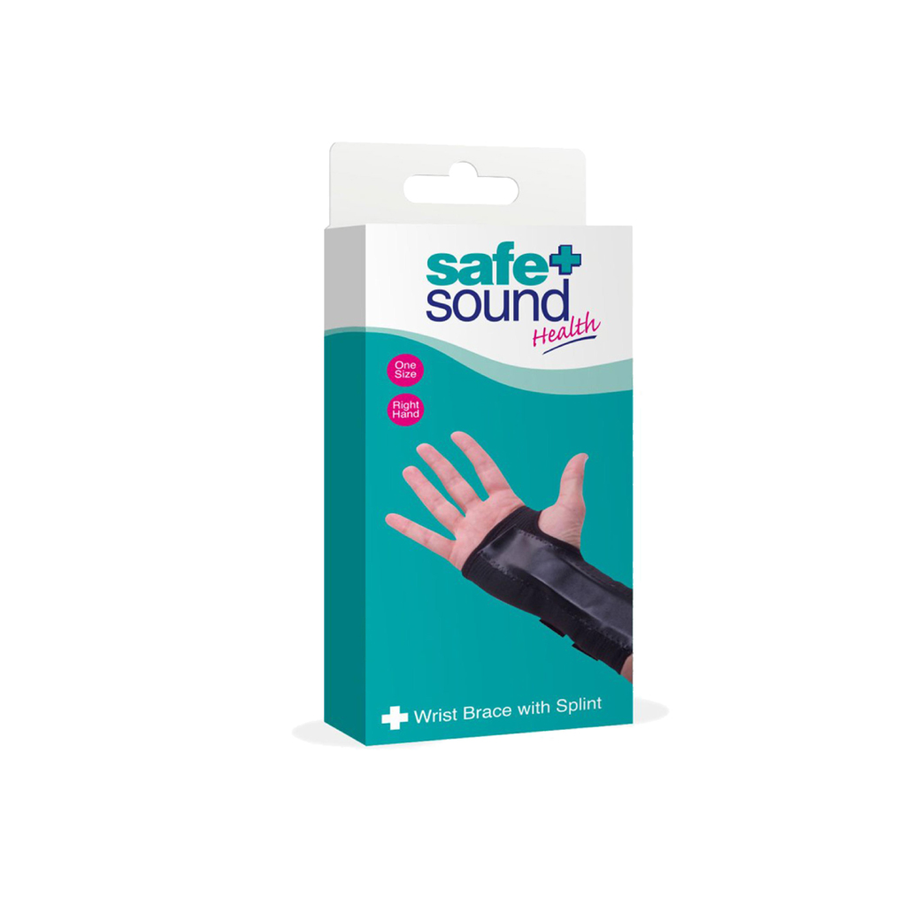 Safe & Sound Splinted Right Wrist Brace