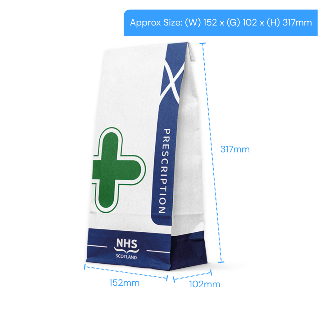 Scottish NHS Prescription Bags P4 Long