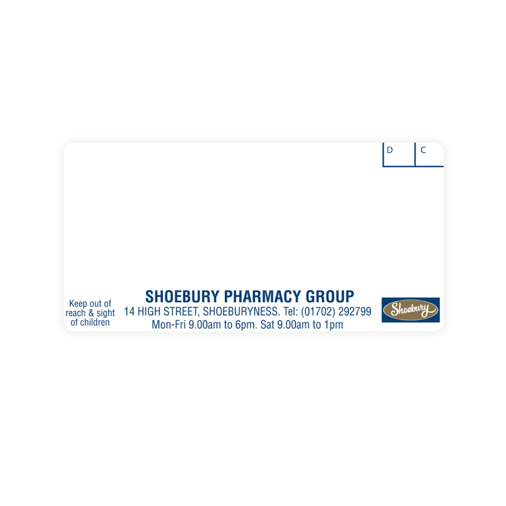 [EMT1227] Shoebury Pharmacy   High Street Labels