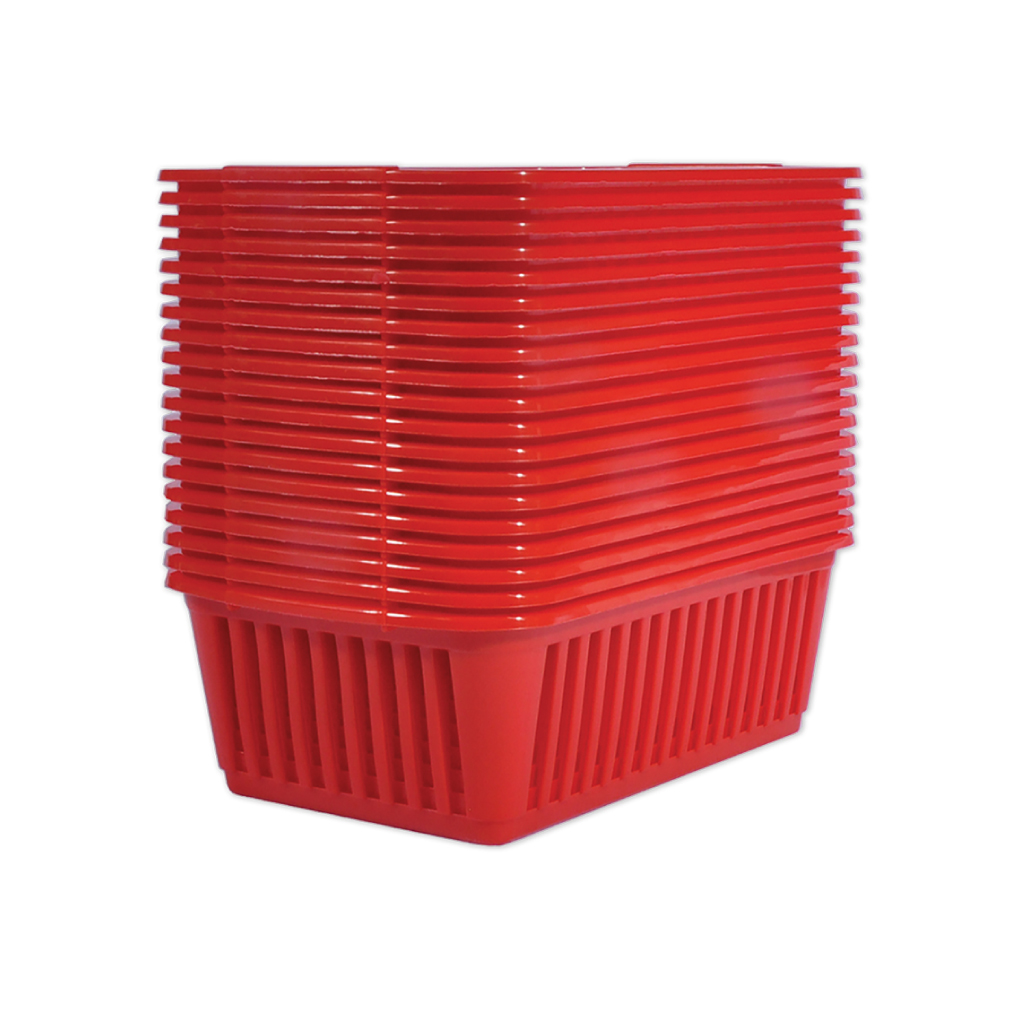 [S03S092] Baskets - Small, Red (Pack of 20)