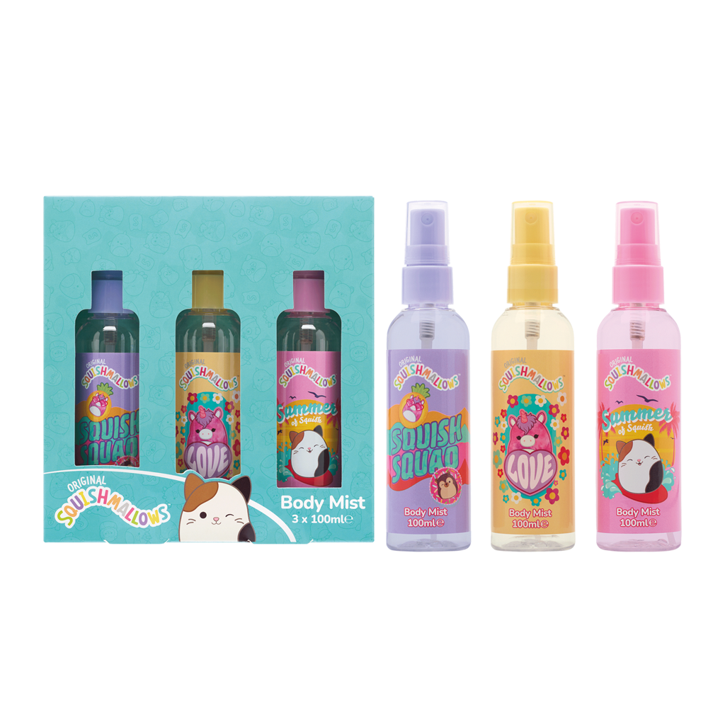 Squishmallows Body Mist Gift Set 3x100ml