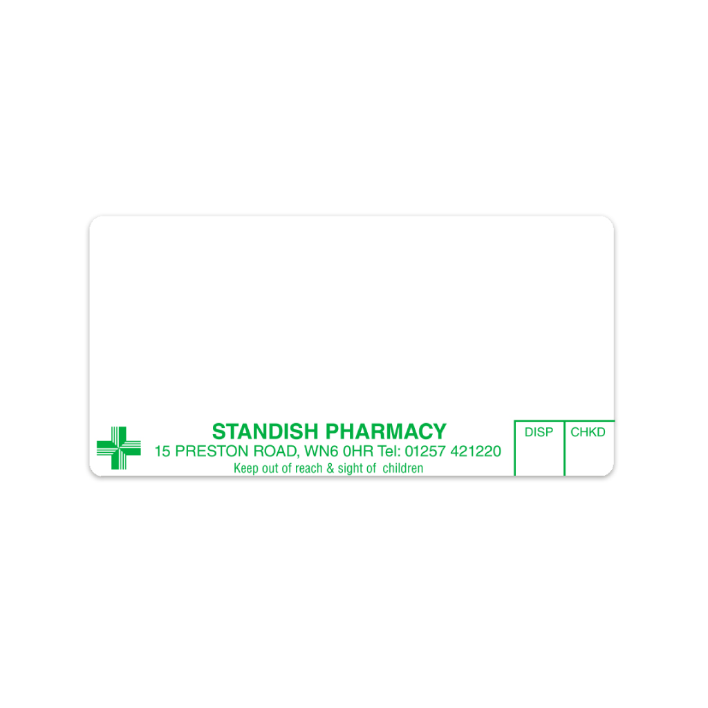 [AZEMT3341] Standish Pharmacy Labels