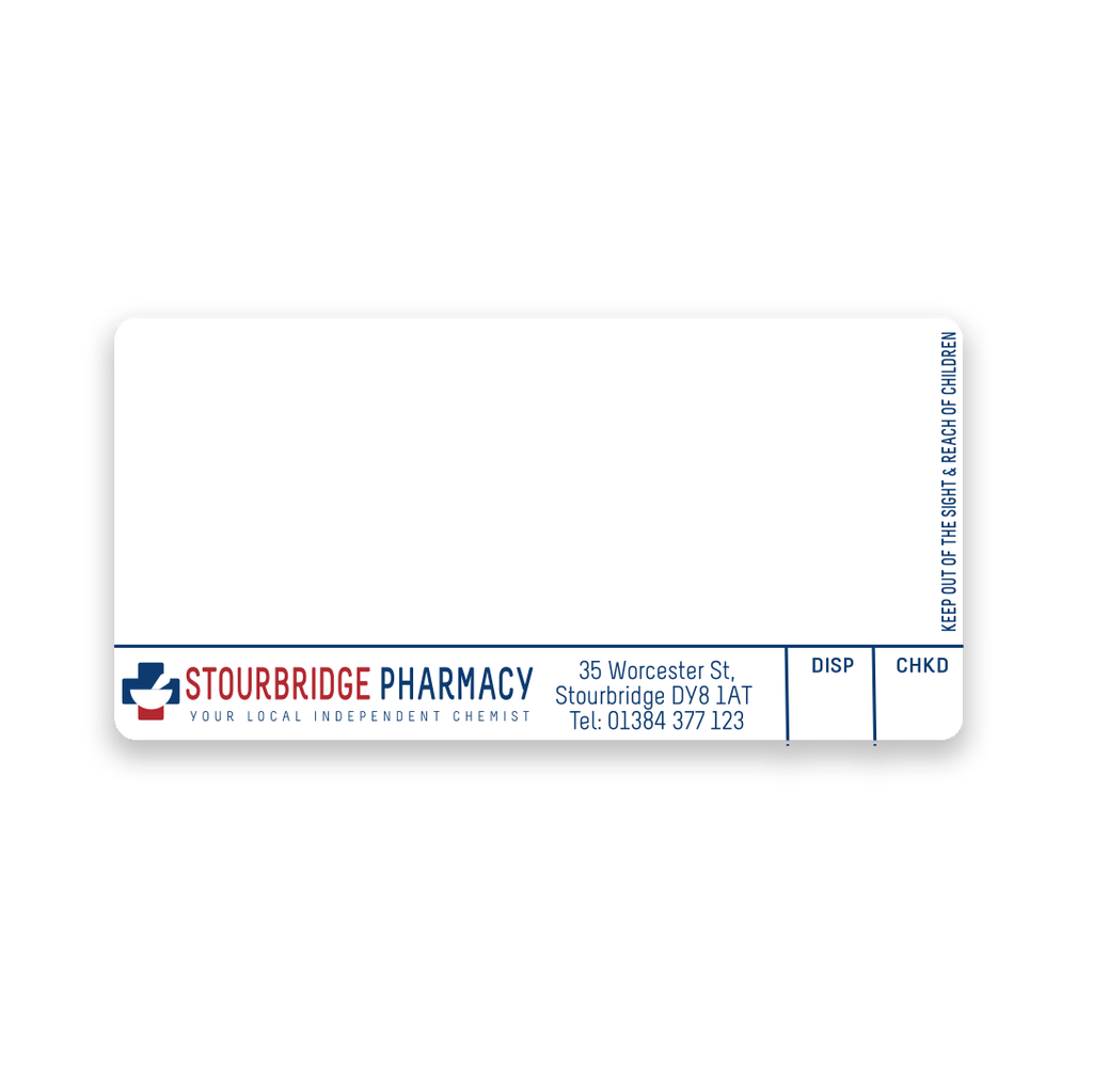 [EMT1998] Roshban Stourbridge Pharmacy Labels