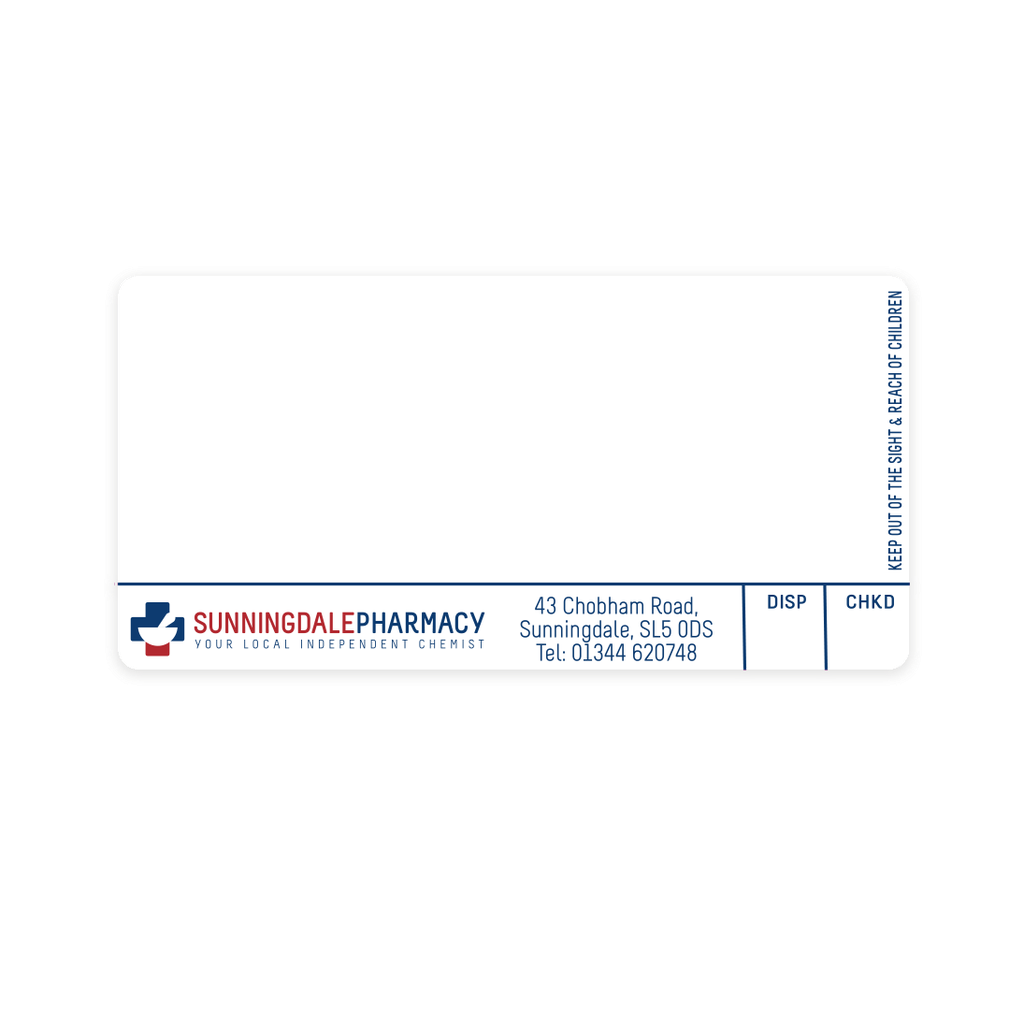 [AZEMT2141] Roshban Sunningdale Pharmacy Labels