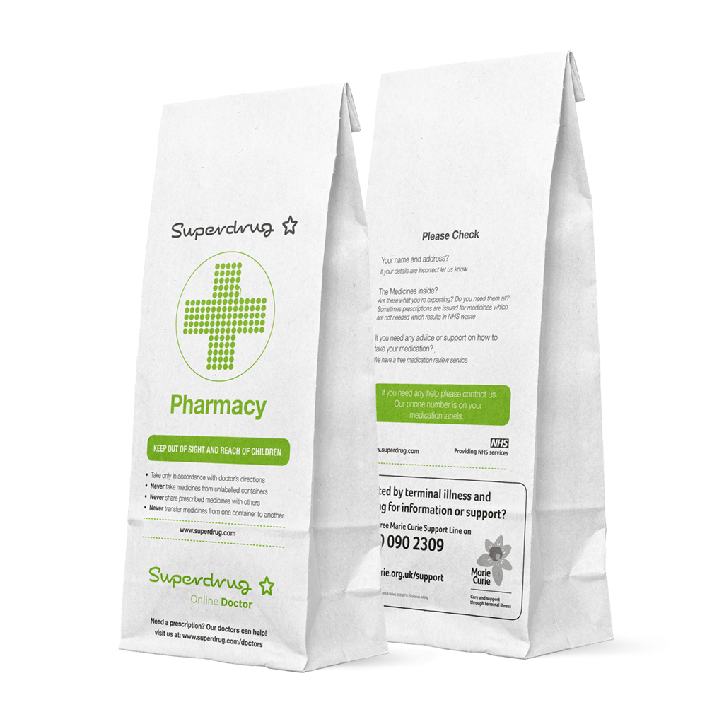 [SUPP4] P4 Superdrug Prescription Bags